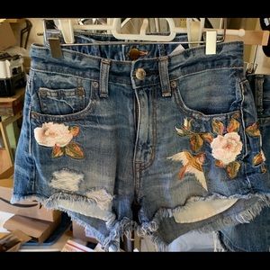 Denim shorts